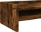 vidaXL - Monitorstandaard - 100x24x16 - cm - bewerkt - hout - gerookt - eikenkleurig