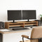 vidaXL - Monitorstandaard - 100x24x16 - cm - bewerkt - hout - oud - houtkleurig