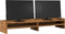 vidaXL - Monitorstandaard - 100x24x16 - cm - bewerkt - hout - oud - houtkleurig