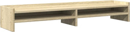 vidaXL - Monitorstandaard - 100x24x16 - cm - bewerkt - hout - sonoma - eikenkleurig