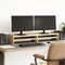 vidaXL - Monitorstandaard - 100x24x16 - cm - bewerkt - hout - sonoma - eikenkleurig