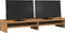 vidaXL - Monitorstandaard - 100x24x16 - cm - bewerkt - hout - artisanaal - eiken