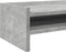 vidaXL - Monitorstandaard - 100x24x16 - cm - bewerkt - hout - betongrijs