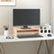 vidaXL - Monitorstandaard - 100x24x16 - cm - massief - grenenhout - wit