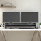 vidaXL - Monitorstandaard - 100x24x16 - cm - massief - grenenhout - grijs