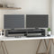 vidaXL - Monitorstandaard - 100x24x16 - cm - massief - grenenhout - grijs