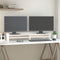 vidaXL - Monitorstandaard - 100x24x16 - cm - massief - grenenhout - wit