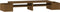 vidaXL - Monitorstandaard - 100x27,5x15 - cm - massief - grenenhout - honingbruin