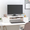 vidaXL - Monitorstandaard - 100x27,5x15 - cm - massief - grenenhout - wit