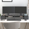 vidaXL - Monitorstandaard - 100x27,5x15 - cm - massief - grenenhout - grijs