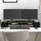 vidaXL - Monitorstandaard - 100x27,5x15 - cm - massief - grenenhout - zwart