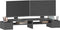 vidaXL - Monitorstandaard - 100x27,5x15 - cm - massief - grenenhout - grijs