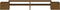 vidaXL - Monitorstandaard - 100x27,5x15 - cm - massief - grenenhout - honingbruin