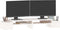 vidaXL - Monitorstandaard - 100x27,5x15 - cm - massief - grenenhout - wit
