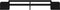 vidaXL - Monitorstandaard - 100x27,5x15 - cm - massief - grenenhout - zwart