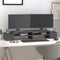 vidaXL - Monitorstandaard - 100x27,5x15 - cm - massief - grenenhout - grijs