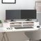 vidaXL - Monitorstandaard - 100x27,5x15 - cm - massief - grenenhout - wit