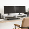 vidaXL - Monitorstandaard - 100x27x10 - cm - bewerkt - hout - wit