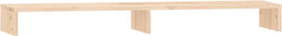 vidaXL - Monitorstandaard - 100x27x10 - cm - massief - grenenhout