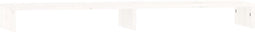 vidaXL - Monitorstandaard - 100x27x10 - cm - massief - grenenhout - wit