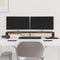vidaXL - Monitorstandaard - 100x27x10 - cm - massief - grenenhout - wit