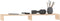 vidaXL - Monitorstandaard - 100x27x10 - cm - massief - grenenhout