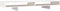 vidaXL - Monitorstandaard - 100x27x14 - cm - massief - grenenhout - wit