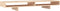 vidaXL - Monitorstandaard - 100x27x14 - cm - massief - grenenhout