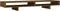 vidaXL - Monitorstandaard - 100x27x14 - cm - massief - grenenhout - honingbruin