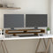 vidaXL - Monitorstandaard - 100x27x14 - cm - massief - grenenhout - honingbruin