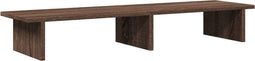 vidaXL - Monitorstandaard - 100x27x15 - cm - bewerkt - hout - bruin - eikenkleurig