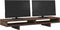 vidaXL - Monitorstandaard - 100x27x15 - cm - bewerkt - hout - bruin - eikenkleurig