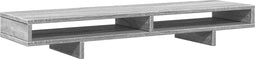 vidaXL - Monitorstandaard - 100x27x15 - cm - bewerkt - hout - grijs - sonoma - eiken