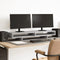 vidaXL - Monitorstandaard - 100x27x15 - cm - bewerkt - hout - grijs - sonoma - eiken
