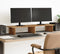 vidaXL - Monitorstandaard - 100x27x15 - cm - bewerkt - hout - oud - houtkleurig