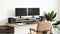 vidaXL - Monitorstandaard - 100x27x15 - cm - bewerkt - hout - betongrijs