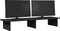 vidaXL - Monitorstandaard - 100x27x15 - cm - bewerkt - hout - zwart