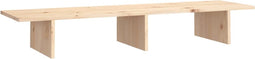vidaXL - Monitorstandaard - 100x27x15 - cm - massief - grenenhout