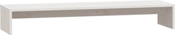 vidaXL - Monitorstandaard - 100x27x15 - cm - massief - grenenhout - wit