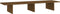 vidaXL - Monitorstandaard - 100x27x15 - cm - massief - grenenhout - honingbruin