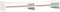 vidaXL - Monitorstandaard - 100x27x15 - cm - massief - grenenhout - wit