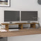 vidaXL - Monitorstandaard - 100x27x15 - cm - massief - grenenhout - wit