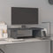 vidaXL - Monitorstandaard - 100x27x15 - cm - massief - grenenhout - grijs