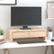 vidaXL - Monitorstandaard - 100x27x15 - cm - massief - grenenhout