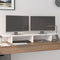 vidaXL - Monitorstandaard - 100x27x15 - cm - massief - grenenhout - wit