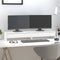 vidaXL - Monitorstandaard - 100x27x15 - cm - massief - grenenhout - wit