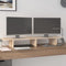 vidaXL - Monitorstandaard - 100x27x15 - cm - massief - grenenhout