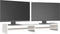 vidaXL - Monitorstandaard - 100x27x15 - cm - massief - grenenhout - wit