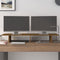 vidaXL - Monitorstandaard - 100x27x15 - cm - massief - grenenhout - honingbruin
