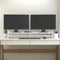 vidaXL - Monitorstandaard - 100x27x15 - cm - massief - grenenhout - wit